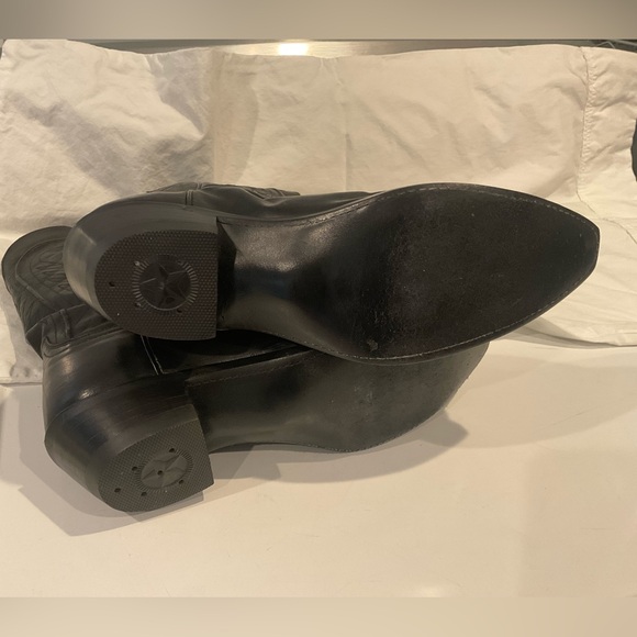 Lucchese Black Leather Women's Western Mid-Calf Boots - Picture 9 of 9